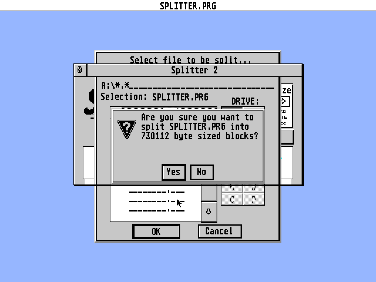 Splitter atari screenshot